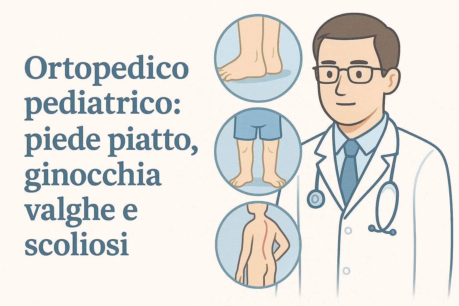 Ortopedico pediatrico a Roma: piede piatto, ginocchia valghe e scoliosi