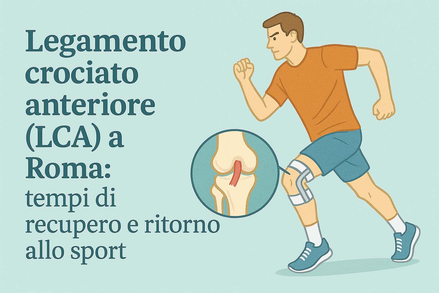 Legamento crociato anteriore (LCA) a Roma: tempi di recupero e ritorno allo sport